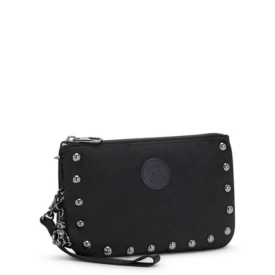 Kipling Creativity Extra Large Metallic Wristlet Tassen Zwart | BE 2064FD